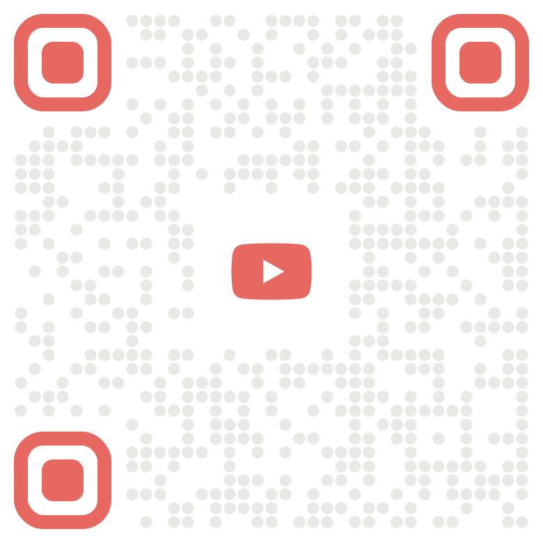 QR code — Scan for YouTube